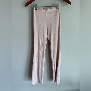 H&M Light Pink Embellished‎ Leggings kids size 10